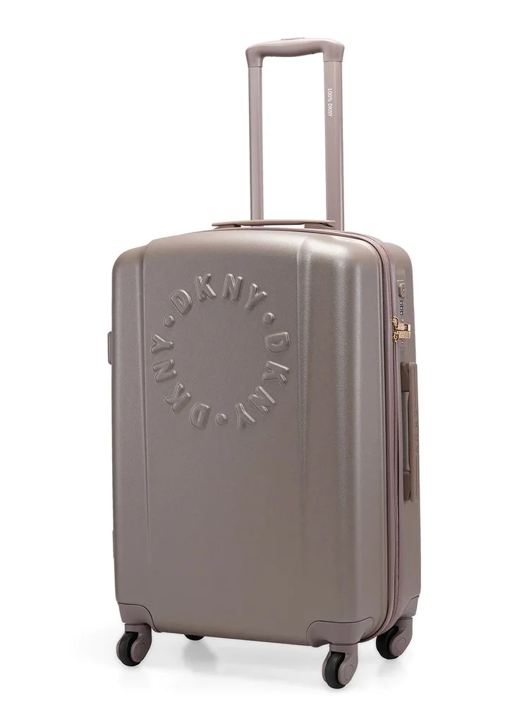 DKNY Dkny Promo INTL PR1 hardside luggage on wheels for unisex | ultra lightweight ABS on with spinner wheels 4 color Ash