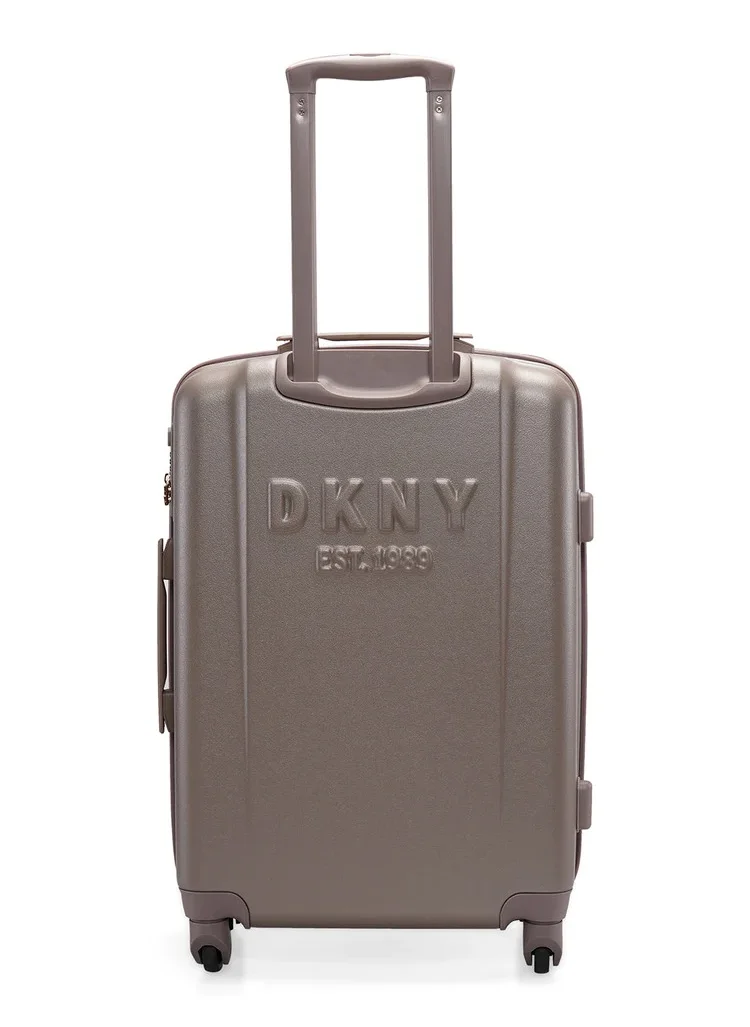 DKNY Dkny Promo INTL PR1 hardside luggage on wheels for unisex | ultra lightweight ABS on with spinner wheels 4 color Ash