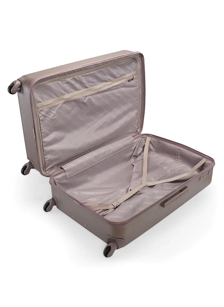 DKNY Dkny Promo INTL PR1 hardside luggage on wheels for unisex | ultra lightweight ABS on with spinner wheels 4 color Ash