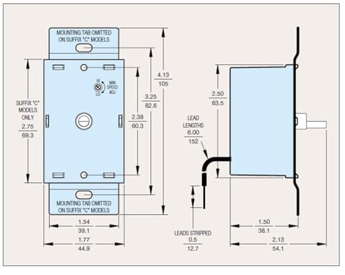 KB Electronics 8811007 Solid State Variable Speed AC Electric Motor Control, 6.0 Max amp, 115V, # K177-1006 - Image 3
