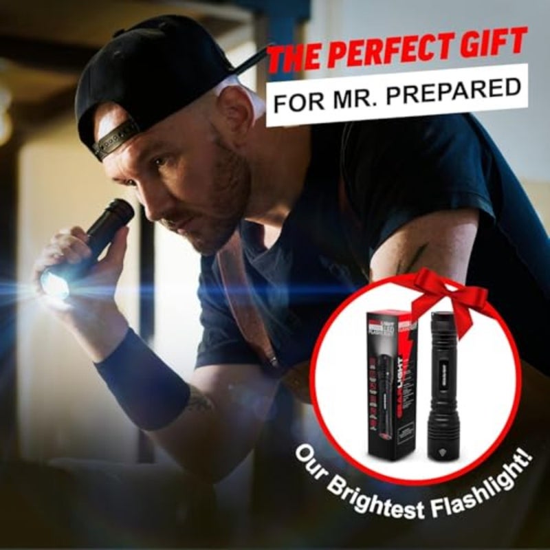 LED Flashlight High Lumens, Tactical Flashlight Batteries Not Included,Bright Handheld Flashlight for Camping, Hunting, Home, Security, Hiking, Walking at Night and Emergency Use - Image 3