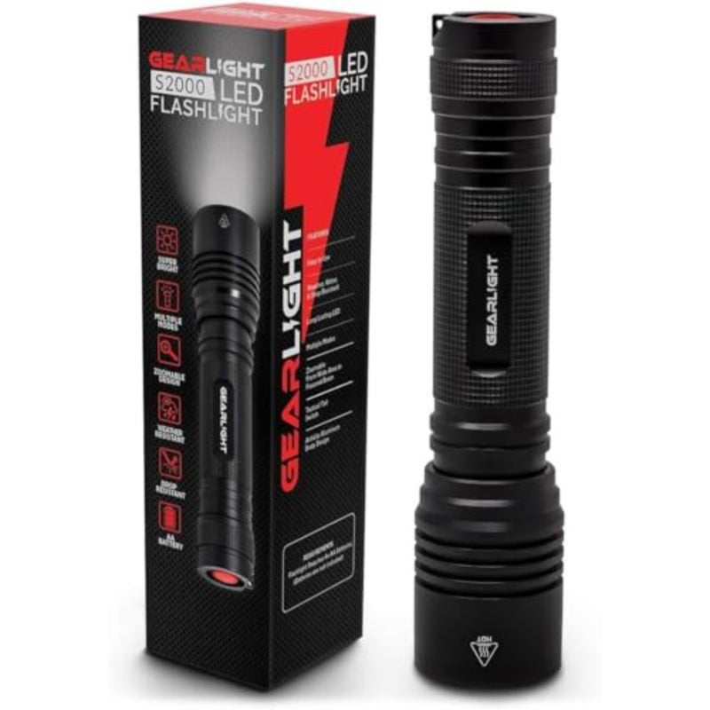 LED Flashlight High Lumens, Tactical Flashlight Batteries Not Included,Bright Handheld Flashlight for Camping, Hunting, Home, Security, Hiking, Walking at Night and Emergency Use - Image 1