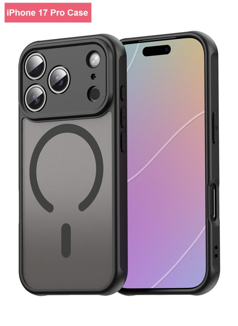 ريما جراب مغناطيسي متوافق مع MagSafe لهاتف iPhone 17 Pro، غطاء نحيف مقاوم للصدمات، أسود - Image 1