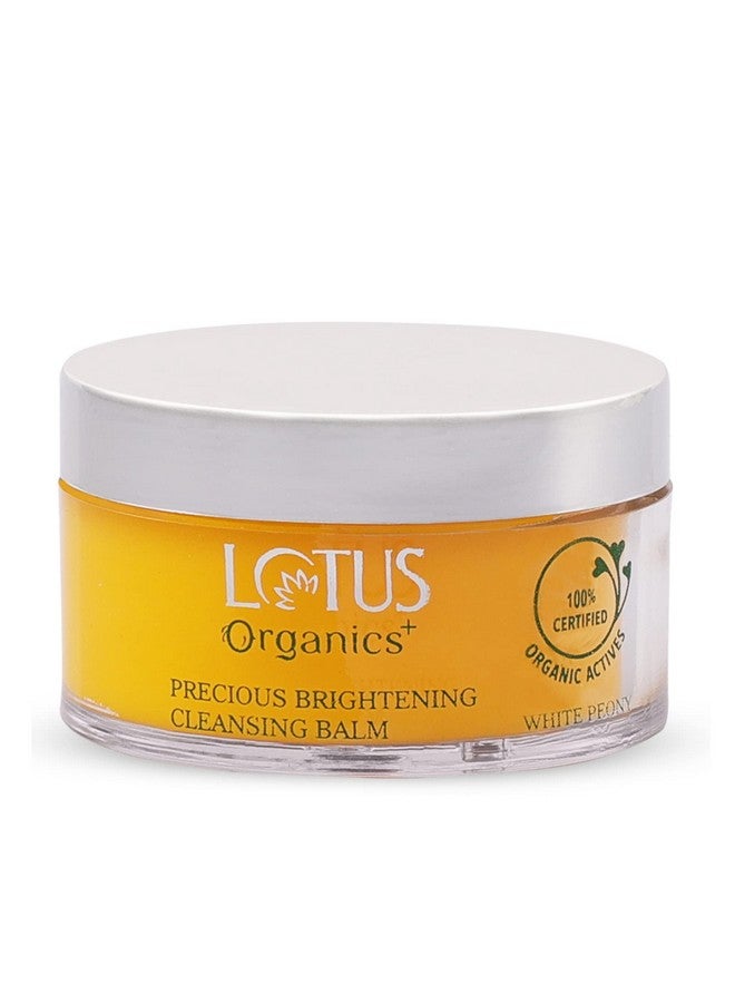 Lotus Organics+ Precious Brightening Cleansing Balm | 100% Organic White Peony | Sulphate & Paraben Free | All Skin Types | 50G  - Image 2