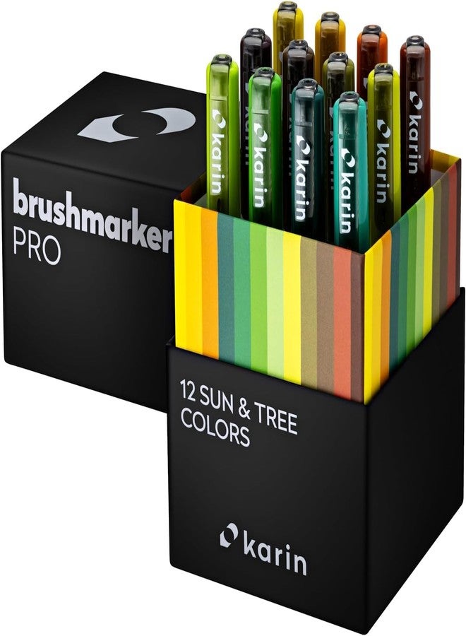 Karin Brush Marker Pro Sun & Tree Colours Case - Image 1