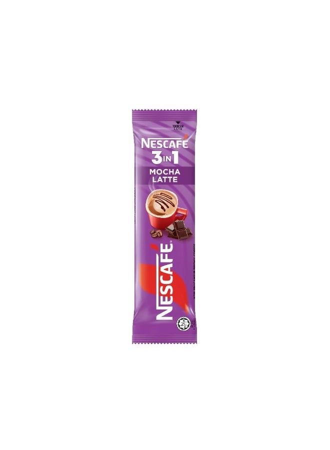 Nescafe 3  in 1 Mocha Latte Coffee Pouch 25ggrams Pack of 15 - Image 4