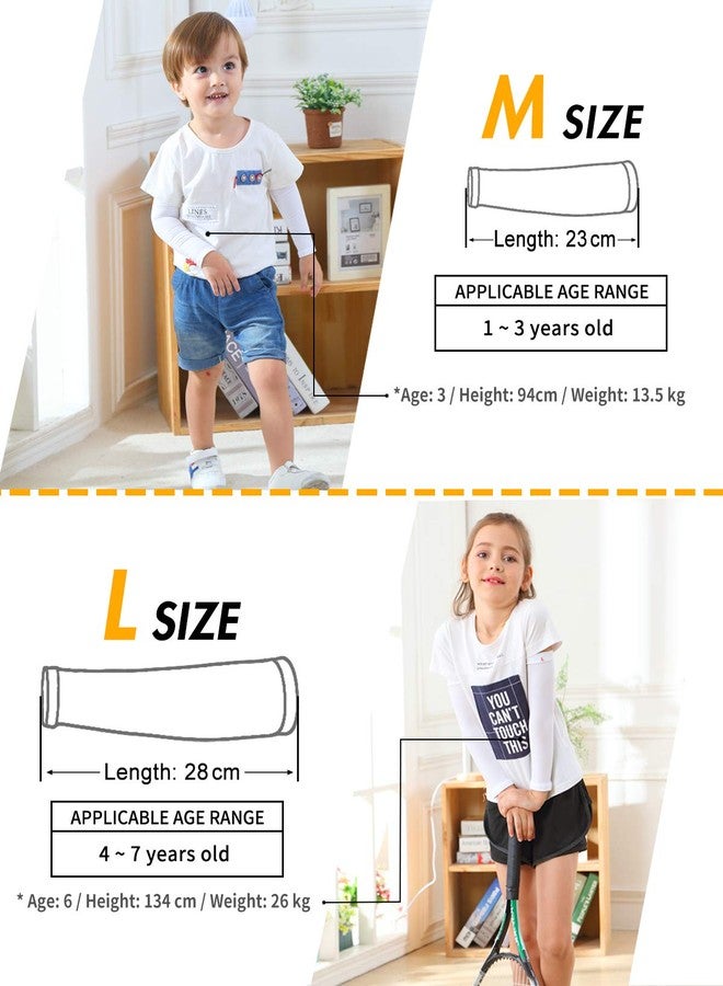 Newbyinn Arm Sleeves for Kids Child Toddlers, Age 1-7, UV Sun Protection, Cooling Sleeves to Cover Arms - Image 3