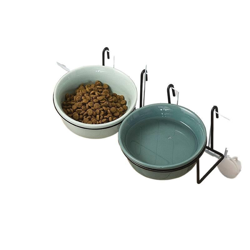 Feeding and Water Floor Mat Use Pet Bowl Double with Anti Tip Base Easy Clean Design Home Feeding Accessory for Cats and Dogs - Image 5