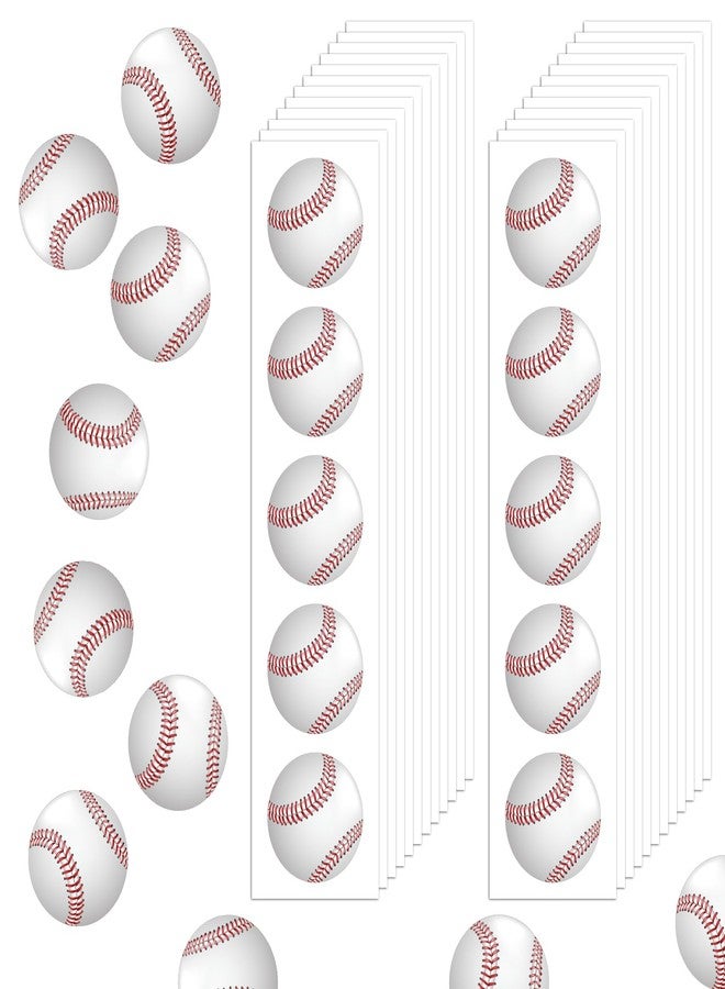 sodknow 120 Pcs Baseball Stickers Vinyl, Baseball Helmet Stickers for Water Bottle Kids Girls Boys, Sports Ball Decals Waterproof for Baseball Sports Party Favor Supply Reward Pride Planner Calendar DIY Craft - Image 1