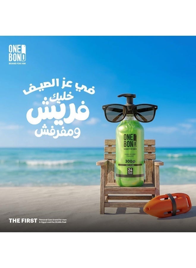 وان بوند غسول ون بوند للرجال – أخضر 300 مل - Image 3