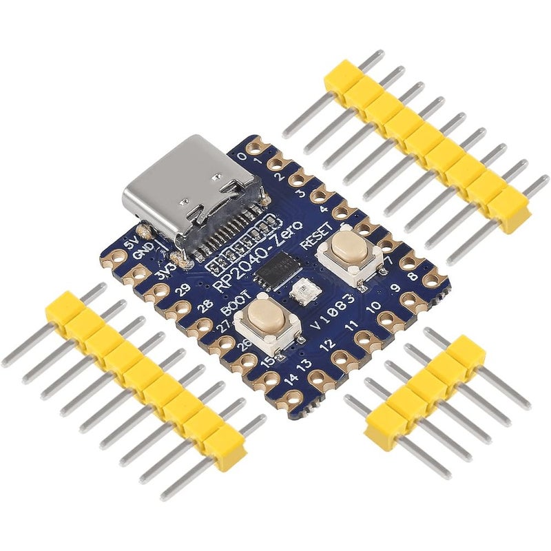 3pcs RP2040 Zero Mini Development Board Ultra Compact Dual Core Arm Cortex M0 Plus MCU Board Castellated For SMT And Projects Soldered - Image 2