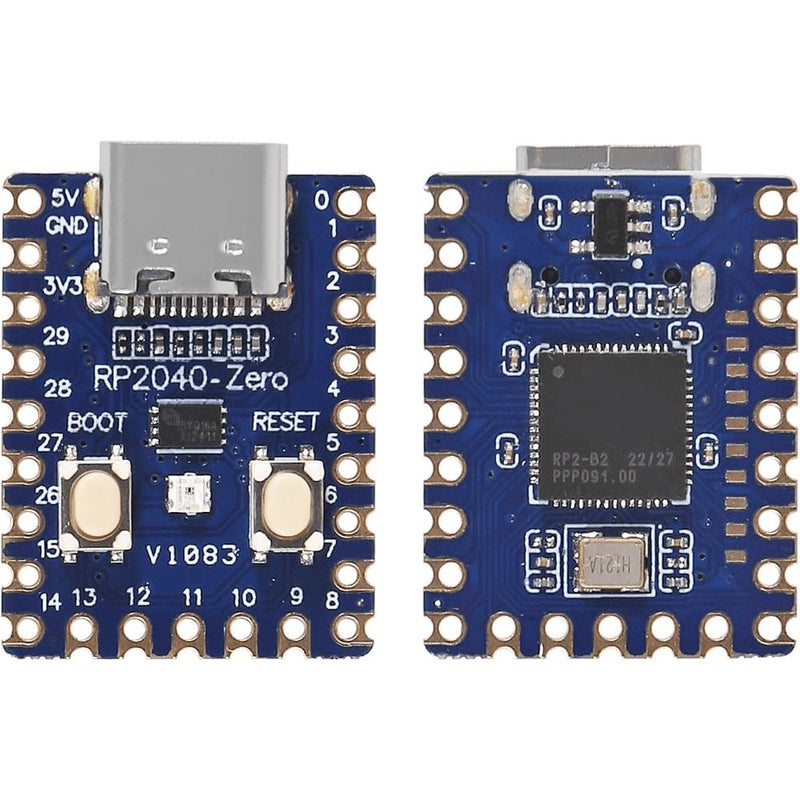 3pcs RP2040 Zero Mini Development Board Ultra Compact Dual Core Arm Cortex M0 Plus MCU Board Castellated For SMT And Projects Soldered - Image 5