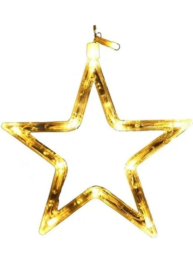 ACHAS 9 Piece Star LED String Lights Set Yellow - Image 2