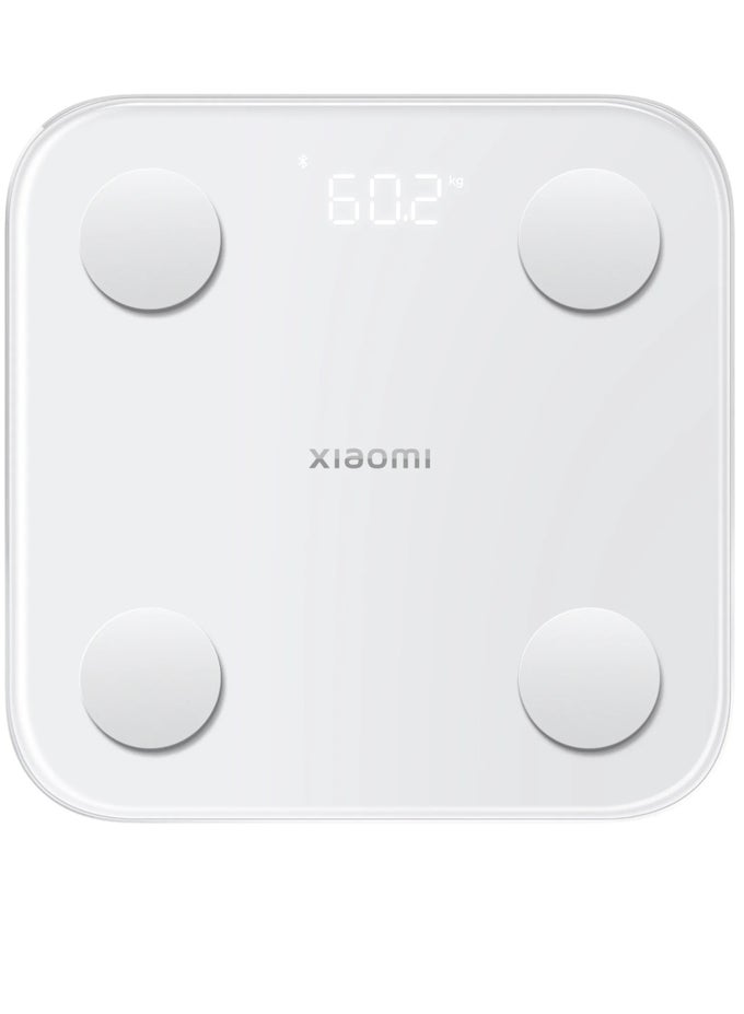 BODY COMPOSITION SMART SCALE S400 13 BODY METRICS, HIGH-PRECISION BIA SENSORS, BLUETOOTH SYNC, AUTO USER RECOGNITION, LED DISPLAY, TEMPERED GLASS, PREGNANCY MODE, 150KG CAPACITY  WHITE