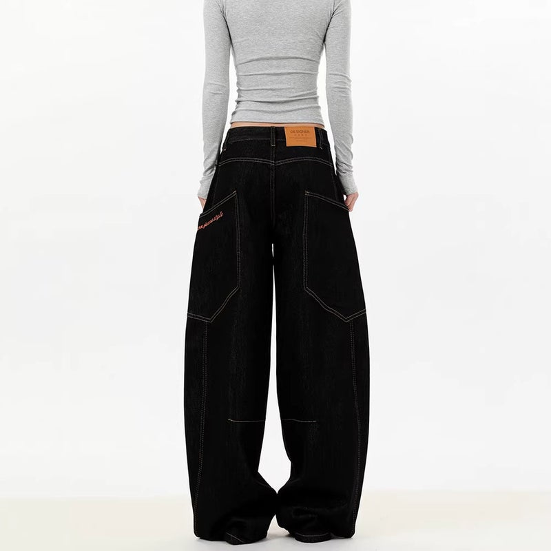 Unisex Classic Denim Jeans Loose Fit Daily Outdoor Wear - Image 5