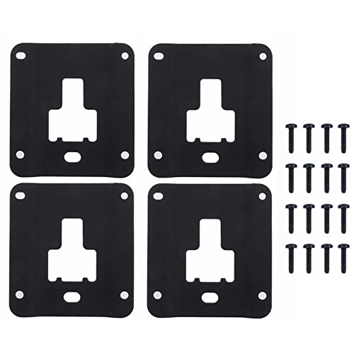 A-Premium 4Pcs Trunk Bed Cargo Tie Down Bracket Plates with Screws Compatible with Ford F-150 2015-2021, Replace# FL3Z-9928408-AB, FL3Z9928408AB - Image 2