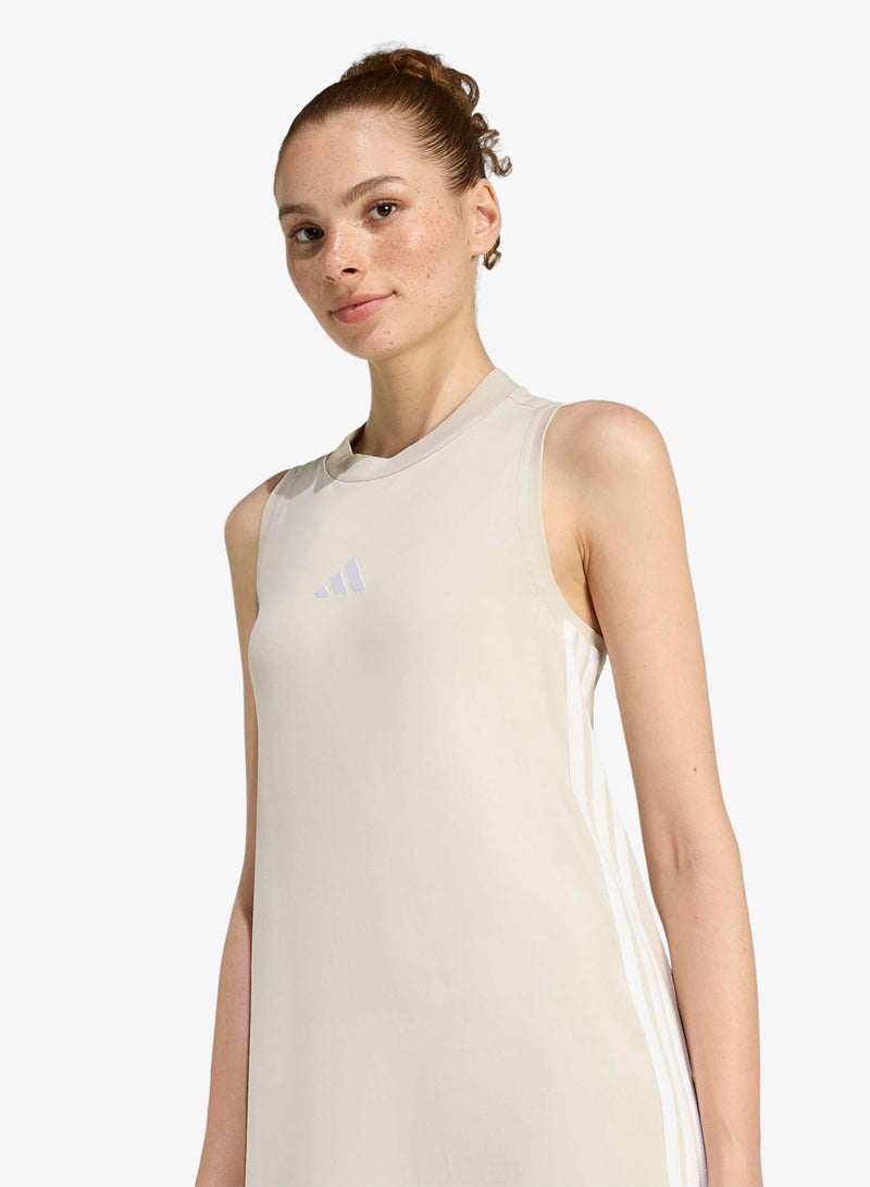 Adidas Essential 3 Stripe Racerback Dress - Image 4