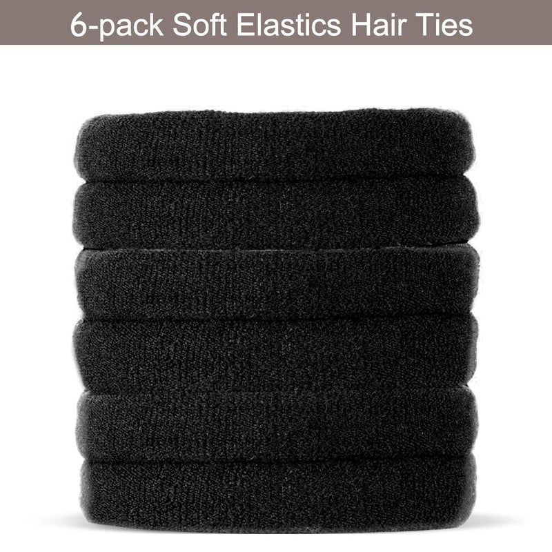 YaFex Bun Maker Kit - Donut Hair Accessory Set with Large, Medium, Small Sizes, Elastic Ties, and Black Bobby Pins - Image 5