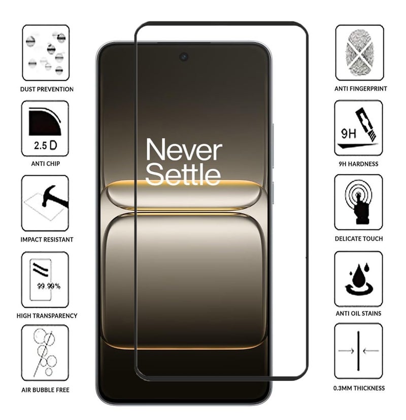 FabeKee Tempered Glass Screen Protector Compatible for OnePlus Nord CE5 | Front And Back Screen Guard With camera lens protector (Nord CE5, Combo) - Image 3
