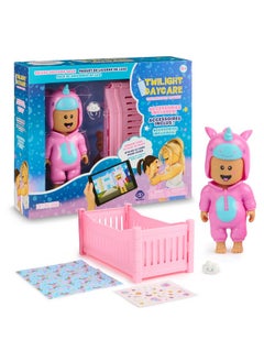 WowWee Twilight Daycare Collectible Baby Dolls Deluxe Unicorn Baby Pack Includes Metaverse Doll, Crib, Blanket, And Extra Toy Redeem Virtual Items In Online Game  - Image 1