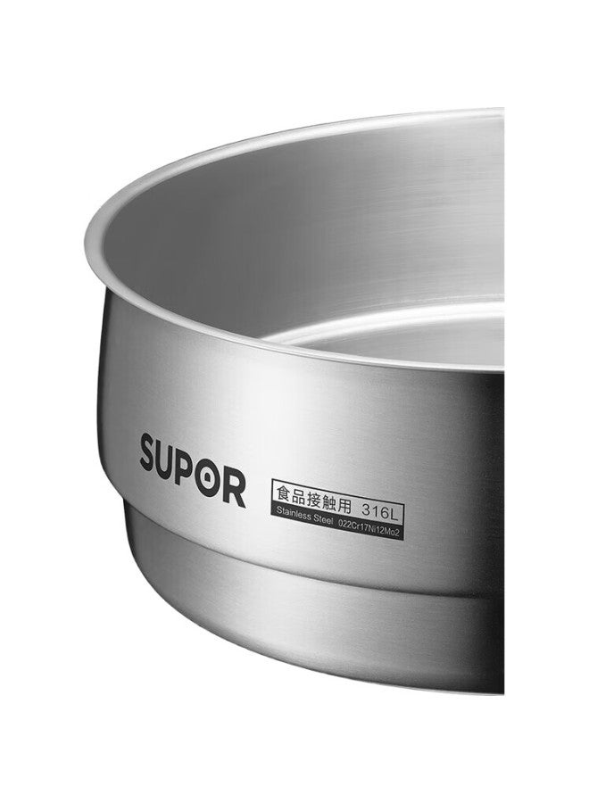 SUPOR وعاء حليب سوبر، بخار ستانلس ستيل 316L، صينية بخار 16 سم، وعاء طعام للأطفال، بخار عالمي، Sz16F1 - Image 3