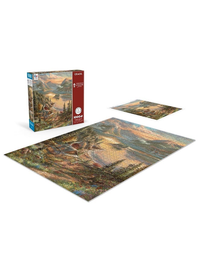 Ceaco - Thomas Kinkade - Lakeside Splendor - 1000 Piece Jigsaw Puzzle - Image 3