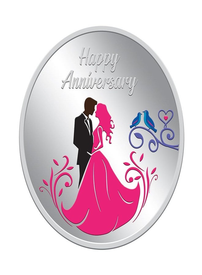 KUNDAN 20G Silver anniversary color Coin KR369 (999.9) - Image 1