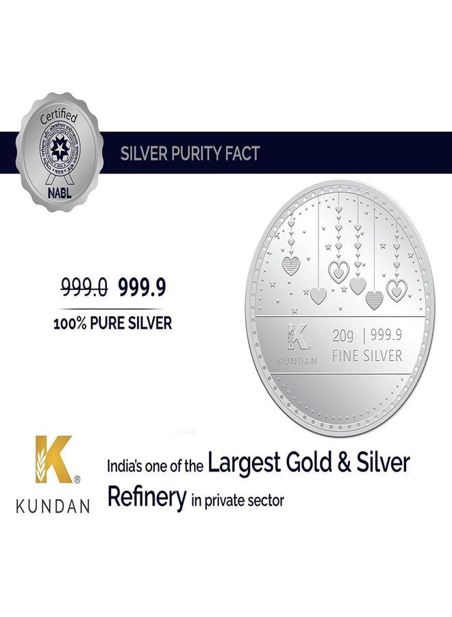KUNDAN 20G Silver anniversary color Coin KR369 (999.9) - Image 3