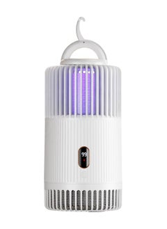 Outdoor Cordless Electric Bug Zapper and Insect Trap with Light and Suction Fan for Home and Garden - Effective Mosquito and Gnat Catcher