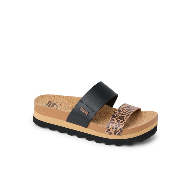 REEF Cushion Vista Hi Womens Platform Fashion Sandal, Arch Support, Ultra Soft Cushion Footbed, Leopard Duo, 11 - Image 3