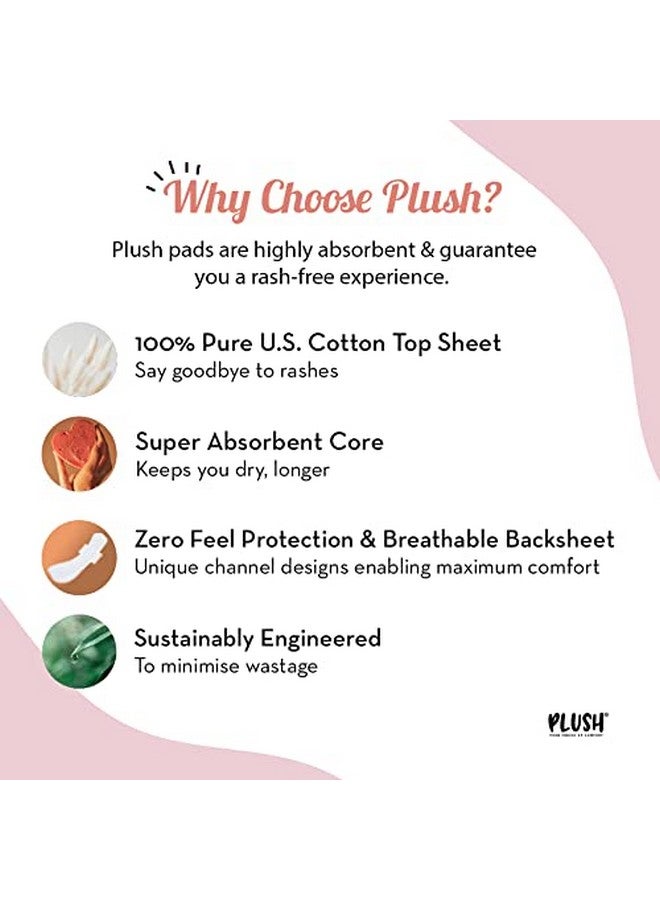 Plush Ultra Thin Panty Liners For Women Daily Use, 40 Liners 150Mm - Pack Of 2 | Pure Us Cotton Liner Pads For Rash Free Periods | Soft Cotton Surface For Comfort On Non-Period Days - Image 5