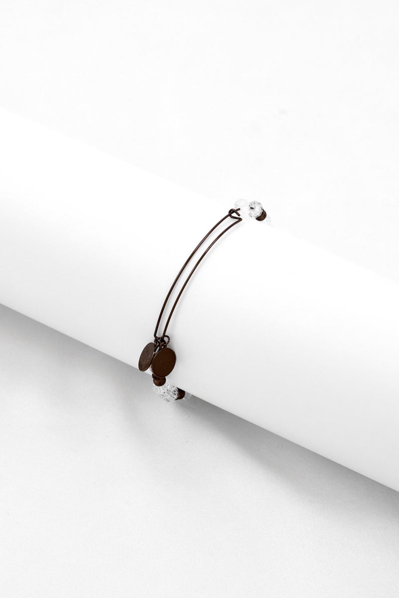 ALEX AND ANI Women Crystal Bicone Bracelet, Chocolate - Image 3