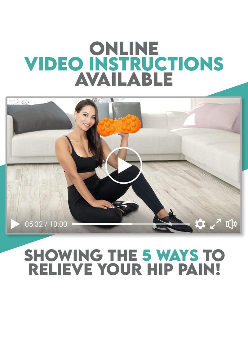 HMTYQNB Hip Massager for Psoas Release (Extra Firm), Sciatica & Piriformis Syndrome Pain Relief, Trigger Point Massage Tool for Hip & Lower Back Pain  - Image 2