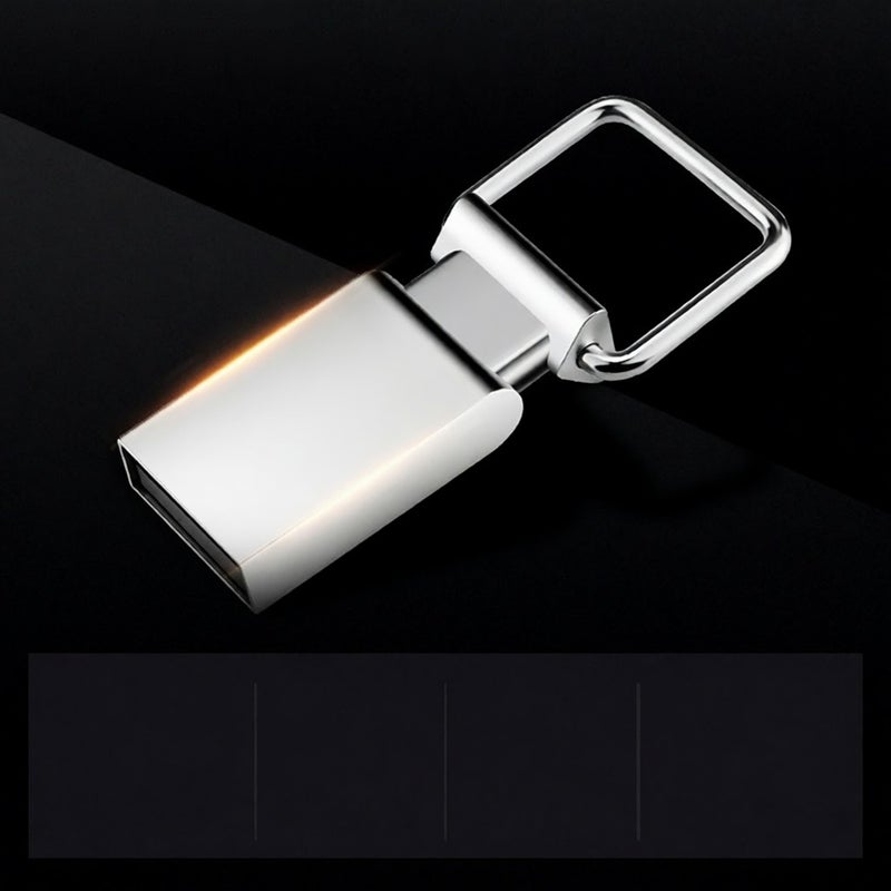 USB Flash Drive 16G/32G/64G/128G USB 2.0 High Speed Data Transmission - Waterproof Metal Mini Memory Stick for PC Car Audio Smart TV Digital Player - Image 3