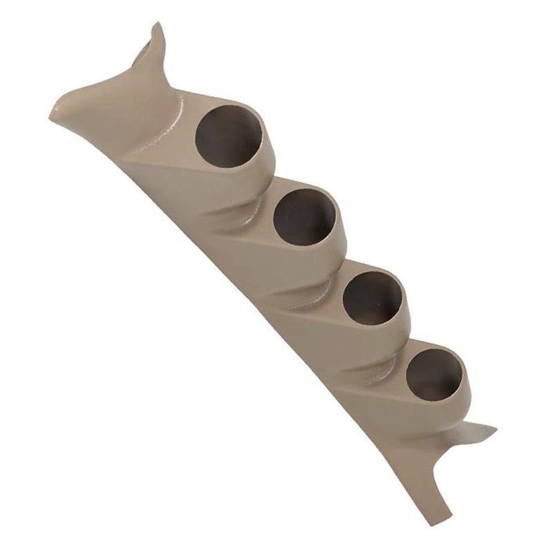 GlowShift Tan Quad Pillar Gauge Pod Compatible with Ford Super Duty F-250 F-350 Power Stroke 1999-2007 - Factory Color Matched - ABS Plastic - UV Protected - Mounts (4) 2-1/16" (52mm) Gauges - Image 4