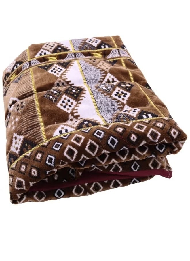 Cady One Soft-touch cotton sleeping blanket made of high-quality natural cotton materials for one person for camping and trekking, size 190*70*6 cm  - Image 4
