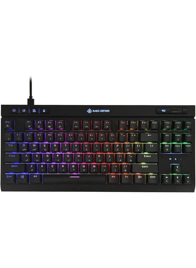erorex Mk17 Wired Rgb Tenkeyless Mechanical Gaming Keyboard With Blue Switch Black - Image 1