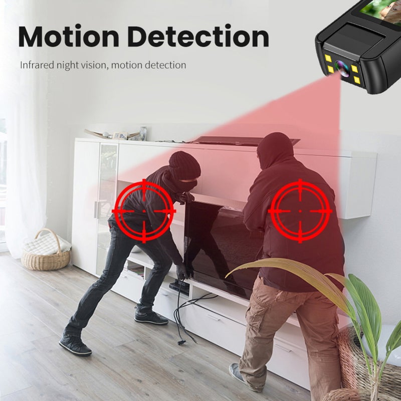Body Camera: 1080P Video With 180° Rotatable Lens - WiFi Two-Way Audio Body Cam With 64GB TF Card, 1000mAh Battery, LED Fill Lights, Backside Clip for Law Enforcement, Delivery, Outdoor Activities - Image 4