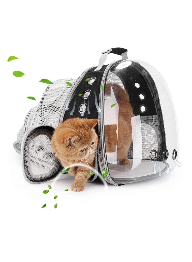 Cool Baby COOLBABY Astronaut Pet Cat Dog Kitten Puppy Carrier Backpack Travel Full View Breathable Bag Box Capsule Suitable for Puppies and Cats Transparent Waterproof Hiking Camping - Image 2