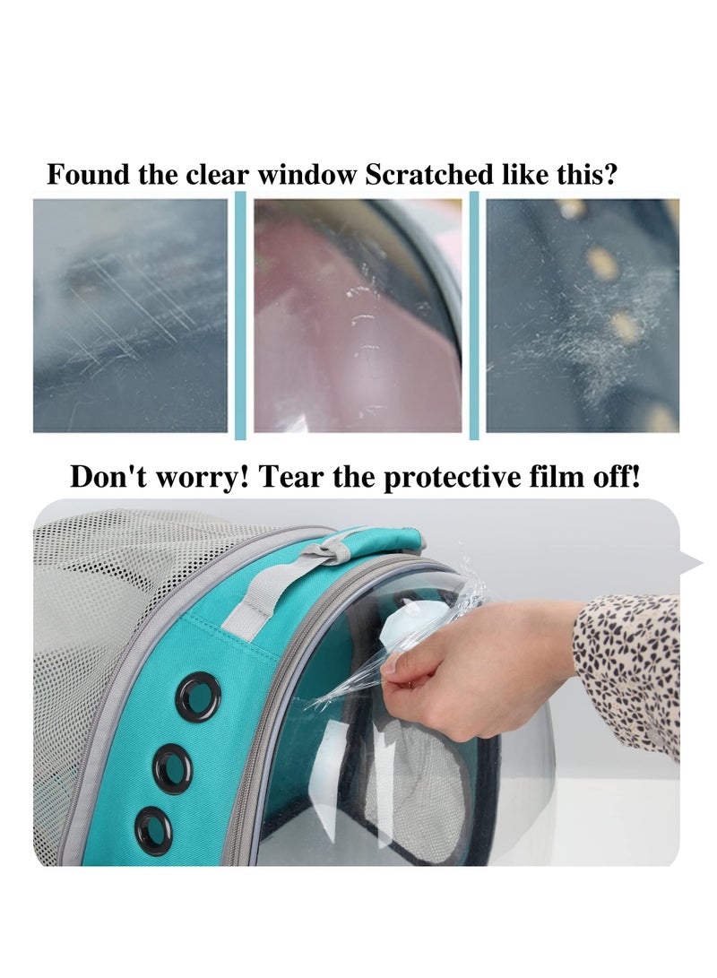 Cool Baby COOLBABY Astronaut Pet Cat Dog Kitten Puppy Carrier Backpack Travel Full View Breathable Bag Box Capsule Suitable for Puppies and Cats Transparent Waterproof Hiking Camping - Image 4