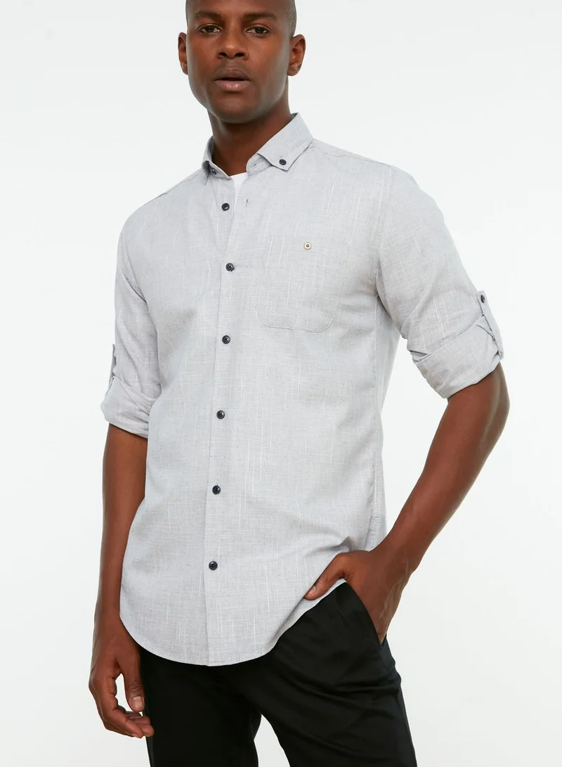 trendyol Button Down Slim Fit Shirt