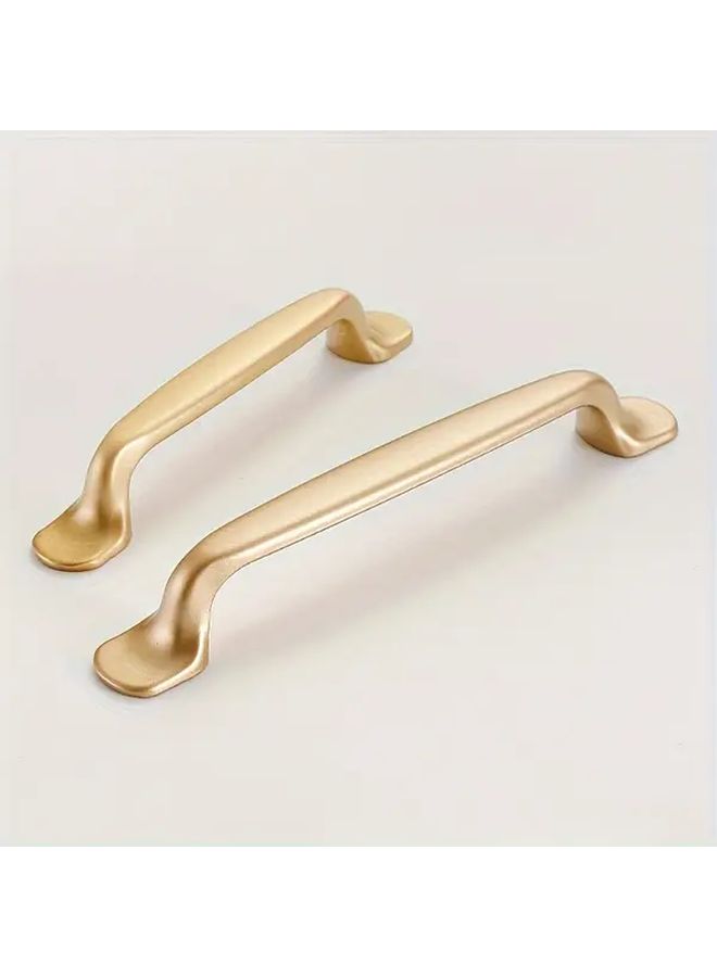 10pcs Sand Golden Aluminum Alloy Cabinet Handles Round Single Hole For Doors Wardrobes - Image 5