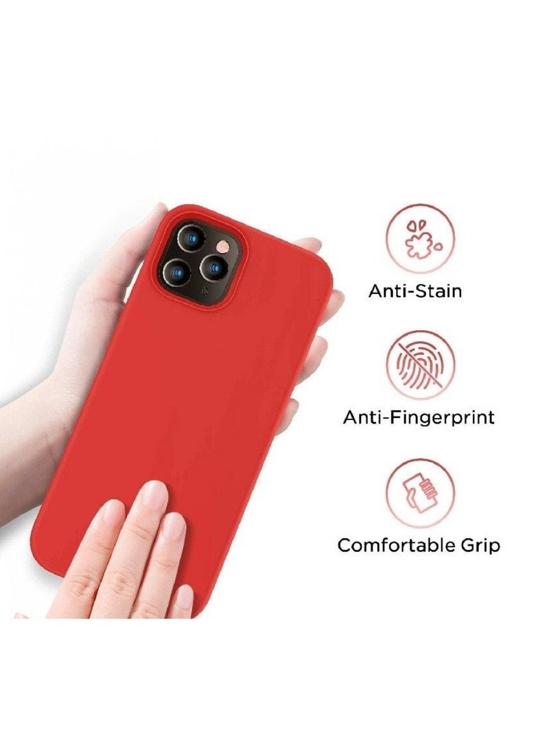 Devia Nature Series Silicone Back Cover For Apple iPhone 12 Pro Red - Image 4