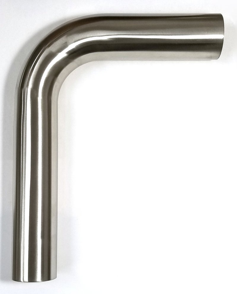 Stainless Bros 3" Stainless SS304 90° Mandrel Bends 1.5D/4.5" CLR Loose Radius 16GA/.065" Wall - 5" Leg/8" Leg - Exhaust Fabrication - Image 2