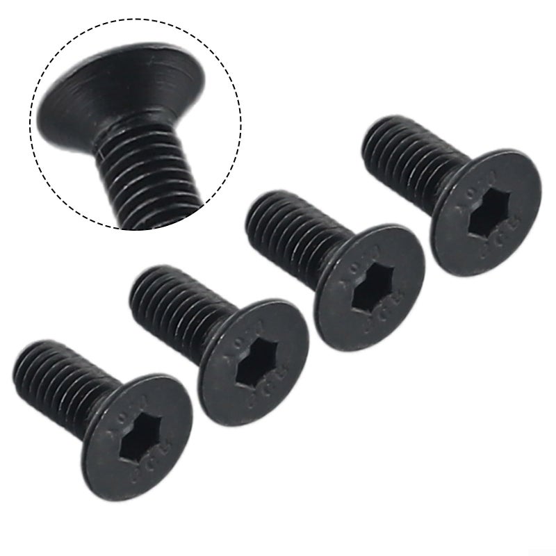 Black Stem Cap Screw Set 4 Pack Stainless Steel Handlebar to Pole Screws for Electric Scooter Replacement - Image 5