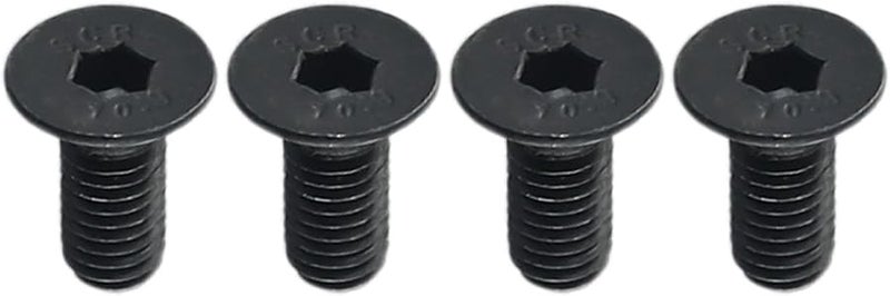 Black Stem Cap Screw Set 4 Pack Stainless Steel Handlebar to Pole Screws for Electric Scooter Replacement - Image 1