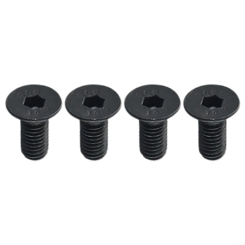 Black Stem Cap Screw Set 4 Pack Stainless Steel Handlebar to Pole Screws for Electric Scooter Replacement - Image 2