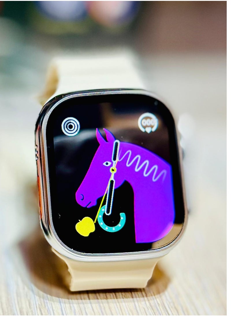 Hiwatch PRO Multi Functional Super Fast Wireless Charging Smart Watch Ultra T900 Ultra Silver  - Image 3