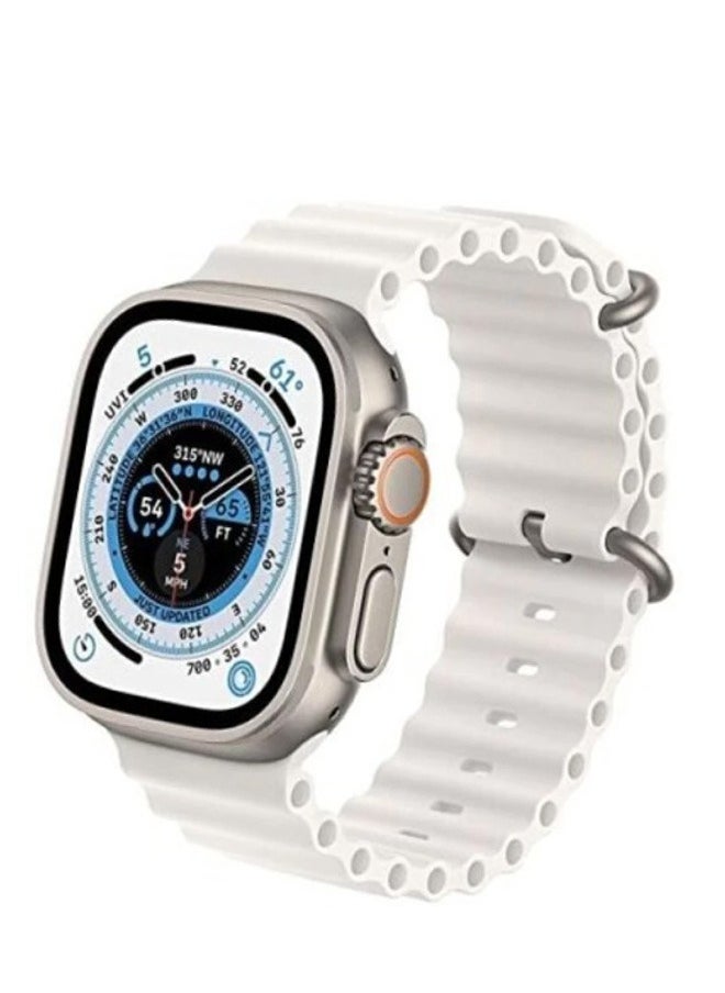 Hiwatch PRO Multi Functional Super Fast Wireless Charging Smart Watch Ultra T900 Ultra Silver  - Image 2