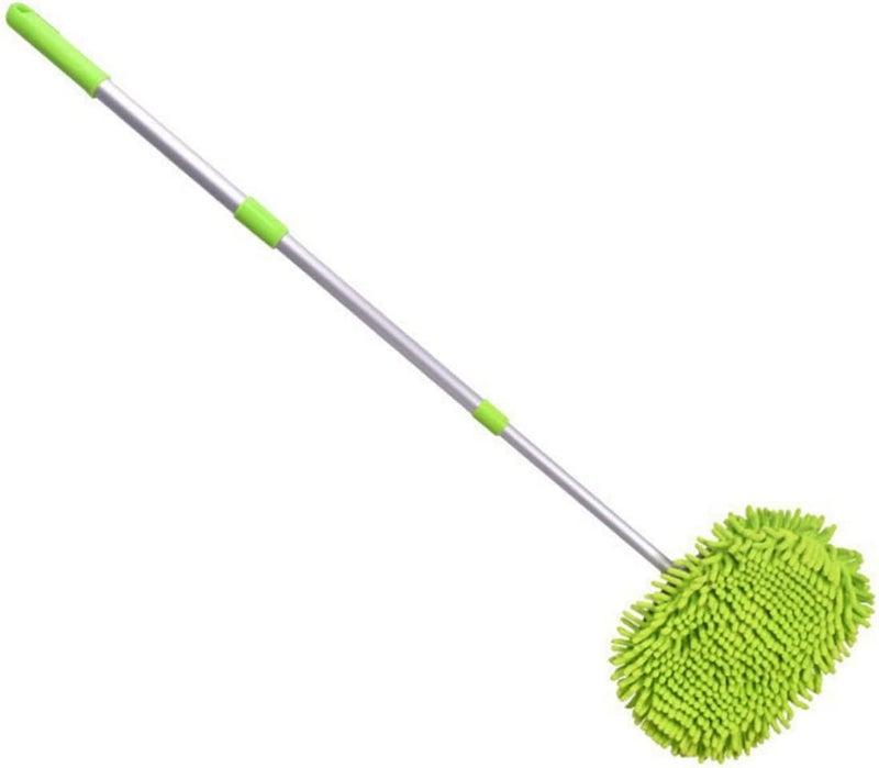 Gatuida Telescopic Car Wash Mop Vehicle Cleaning Tool Chenille Head Effortless Reach for High Surfaces Wet Dry Use - Image 1